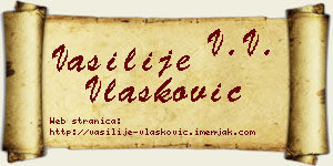 Vasilije Vlašković vizit kartica